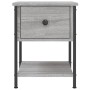 Mesitas noche 2 uds madera ingeniería gris Sonoma 34x35,5x45 cm
