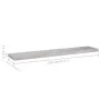 Concrete gray MDF floating wall shelf 120x23.5x3.8 cm by vidaXL, Shelves and shelves - Ref: Foro24-326606, Price: 31,11 €, Di...