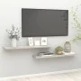 Schwebendes Wandregal 2 Stück MDF grauer Beton 120x23,5x3,8 cm von vidaXL, Regale und Regale - Ref: Foro24-326607, Preis: 52,...