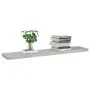 Floating wall shelf 2 units MDF gray concrete 120x23.5x3.8 cm by vidaXL, Shelves and shelves - Ref: Foro24-326607, Price: 52,...