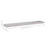 Schwebendes Wandregal 2 Stück MDF grauer Beton 120x23,5x3,8 cm von vidaXL, Regale und Regale - Ref: Foro24-326607, Preis: 52,...
