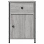 Mesita de noche madera contrachapada gris Sonoma 40x42x60 cm
