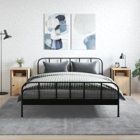 Mesitas noche 2 uds madera contrachapada color roble 40x42x60cm Mesitas noche 2 uds madera contrachapada color roble 40x42x60cm