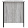Mesita de noche madera de ingeniería gris Sonoma 40x42x50 cm