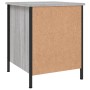 Mesita de noche madera de ingeniería gris Sonoma 40x42x50 cm