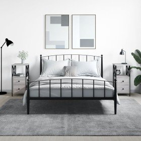 Mesitas noche 2 uds madera ingeniería gris Sonoma 34x35,5x70 cm Mesitas noche 2 uds madera ingeniería gris Sonoma 34x35,5x70 cm