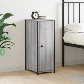 Mesita de noche madera de ingeniería gris Sonoma 32x42x80 cm Mesita de noche madera de ingeniería gris Sonoma 32x42x80 cm