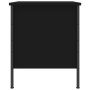 Mesita de noche madera de ingeniería negro 40x42x50 cm