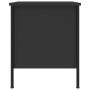 Mesitas de noche 2 uds madera de ingeniería negro 40x42x50 cm