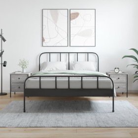 Mesita de noche 2 uds madera ingeniería gris Sonoma 40x42x50 cm Mesita de noche 2 uds madera ingeniería gris Sonoma 40x42x50 cm