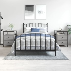 Mesitas noche 2 uds madera ingeniería gris Sonoma 44x45x60 cm Mesitas noche 2 uds madera ingeniería gris Sonoma 44x45x60 cm