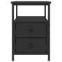 Mesitas de noche 2 uds madera de ingeniería negro 34x35,5x50 cm