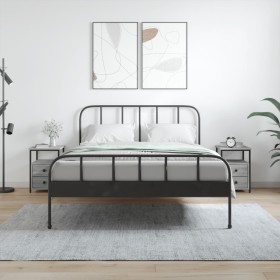 Mesitas noche 2 uds madera ingeniería gris Sonoma 34x35,5x50 cm Mesitas noche 2 uds madera ingeniería gris Sonoma 34x35,5x50 cm
