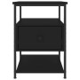 Mesitas de noche 2 uds madera de ingeniería negro 40x42x56 cm