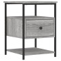 Mesitas noche 2 uds madera ingeniería gris Sonoma 40x42x56 cm