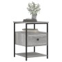 Mesitas noche 2 uds madera ingeniería gris Sonoma 40x42x56 cm