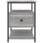 Mesitas noche 2 uds madera ingeniería gris Sonoma 40x42x56 cm