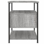 Mesitas noche 2 uds madera ingeniería gris Sonoma 40x42x56 cm