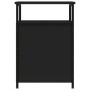Mesitas de noche 2 uds madera contrachapada negro 40x42x60 cm