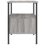Mesitas noche 2 uds madera ingeniería gris Sonoma 34x36x50 cm
