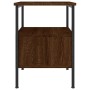 Mesita de noche madera de ingeniería marrón roble 34x36x50 cm