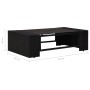 Set de muebles de jardín 8 pzas ratán sintético y cojines negro