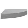 Concrete gray MDF wall corner shelf 25x25x3.8 cm by vidaXL, Shelves and shelves - Ref: Foro24-326633, Price: 17,84 €, Discoun...