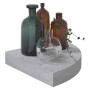 Concrete gray MDF wall corner shelf 25x25x3.8 cm by vidaXL, Shelves and shelves - Ref: Foro24-326633, Price: 17,90 €, Discoun...