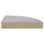 Concrete gray MDF wall corner shelf 25x25x3.8 cm by vidaXL, Shelves and shelves - Ref: Foro24-326633, Price: 17,84 €, Discoun...