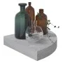 Wall corner shelf 2 pcs MDF concrete gray 25x25x3.8cm by vidaXL, Shelves and shelves - Ref: Foro24-326634, Price: 26,50 €, Di...