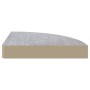 Estante de esquina de pared 2 uds MDF gris hormigón 25x25x3,8cm de vidaXL, Estantes y estanterías - Ref: Foro24-326634, Preci...