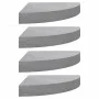 Corner wall shelves 4 pcs MDF concrete gray 25x25x3.8 cm by vidaXL, Shelves and shelves - Ref: Foro24-326635, Price: 47,73 €,...