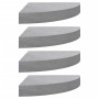 Eckwandregale 4 Stück MDF betongrau 25x25x3,8 cm von vidaXL, Regale und Regale - Ref: Foro24-326635, Preis: 48,74 €, Rabatt: %
