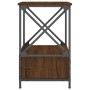 Mesitas noche 2 uds madera ingeniería marrón roble 50x41x65 cm