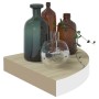 Wall corner shelf 2 pcs MDF oak/white 35x35x3.8 cm by vidaXL, Shelves and shelves - Ref: Foro24-326640, Price: 36,43 €, Disco...