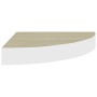Wand-Eckregal 2 Stück MDF Eiche/weiß 35x35x3,8 cm von vidaXL, Regale und Regale - Ref: Foro24-326640, Preis: 36,43 €, Rabatt: %