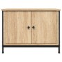 Mueble de TV con puertas roble Sonoma 60x35x45 cm madera de