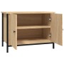 Mueble de TV con puertas roble Sonoma 60x35x45 cm madera de