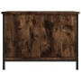 Mueble de TV madera contrachapada roble ahumado 60x35x45 cm