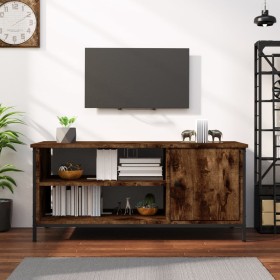 Mueble de TV madera contrachapada roble ahumado 100x40x45 cm Mueble de TV madera contrachapada roble ahumado 100x40x45 cm