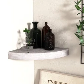 Concrete gray MDF wall corner shelf 35x35x3.8 cm by vidaXL, Shelves and shelves - Ref: Foro24-326642, Price: 27,20 €, Discoun...