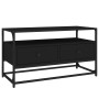 Mueble para TV madera contrachapada negro 80x35x45 cm en Muebles TV | Comprar online en Foro24