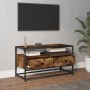 Mueble para TV madera contrachapada roble ahumado 80x35x45 cm en Muebles TV | Comprar online en Foro24