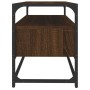 Mueble para TV madera contrachapada roble marrón 80x35x45 cm