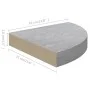 Concrete gray MDF wall corner shelf 35x35x3.8 cm by vidaXL, Shelves and shelves - Ref: Foro24-326642, Price: 27,20 €, Discoun...