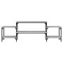 Mueble para TV madera contrachapada gris Sonoma 157x35x52 cm
