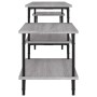 Mueble para TV madera contrachapada gris Sonoma 157x35x52 cm