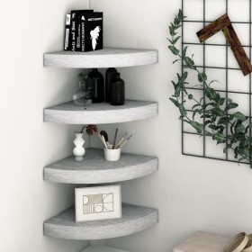 Eckwandregale 4 Stück MDF betongrau 25x25x3,8 cm von vidaXL, Regale und Regale - Ref: Foro24-326644, Preis: 68,24 €, Rabatt: %
