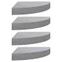 Corner wall shelves 4 pcs MDF concrete gray 25x25x3.8 cm by vidaXL, Shelves and shelves - Ref: Foro24-326644, Price: 67,17 €,...