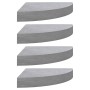Eckwandregale 4 Stück MDF betongrau 25x25x3,8 cm von vidaXL, Regale und Regale - Ref: Foro24-326644, Preis: 68,24 €, Rabatt: %